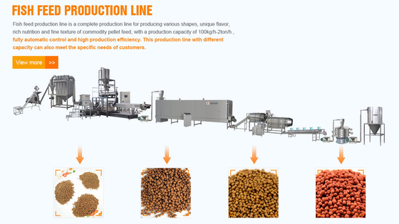 ABB Inverter  Fish Feed Extruder Fish Floating Feed Machine In China