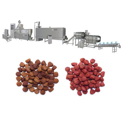 이중 나사 건조 덩어리 개 음식 extruder 기계 완전 자동