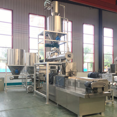 큰 용량 쌍 나사 고기 먹이 처리 기계 extruder 완전 자동 고기 먹이 생산 라인