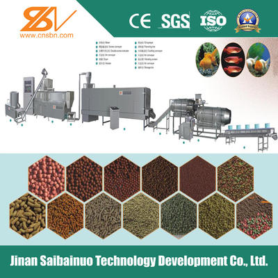 SLG65 떠있는 생선 먹이 extruder 기계 / Ss 떠있는 생선 먹이 제조 공장